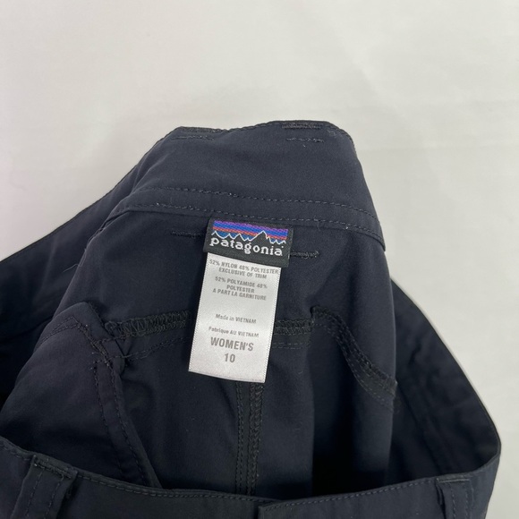 Patagonia Women's Inter-Continental Athletic Capris Pants Black Size 10 - Picture 7 of 8